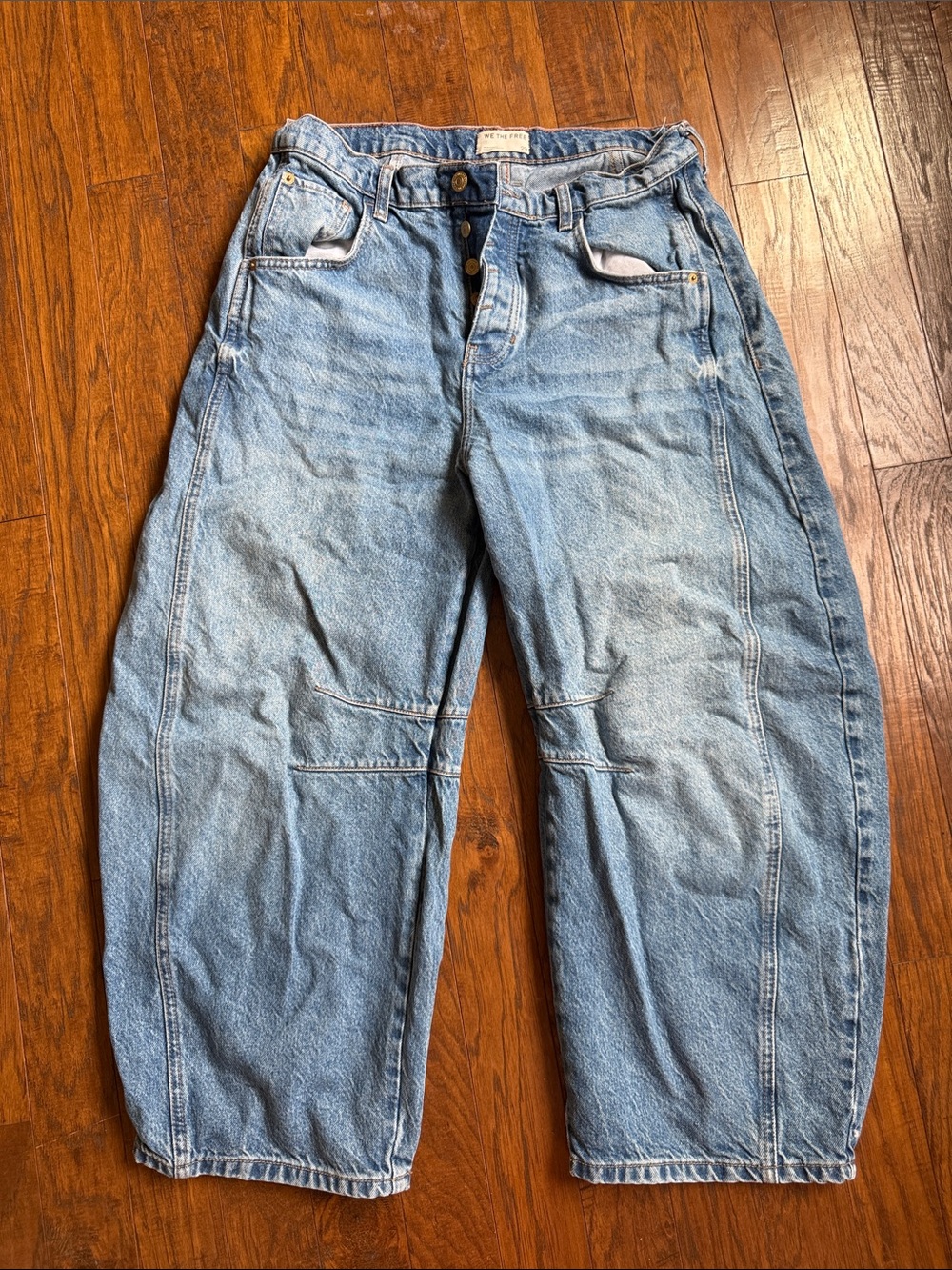 We the Free Good Luck Mid Rise Barrell Jeans